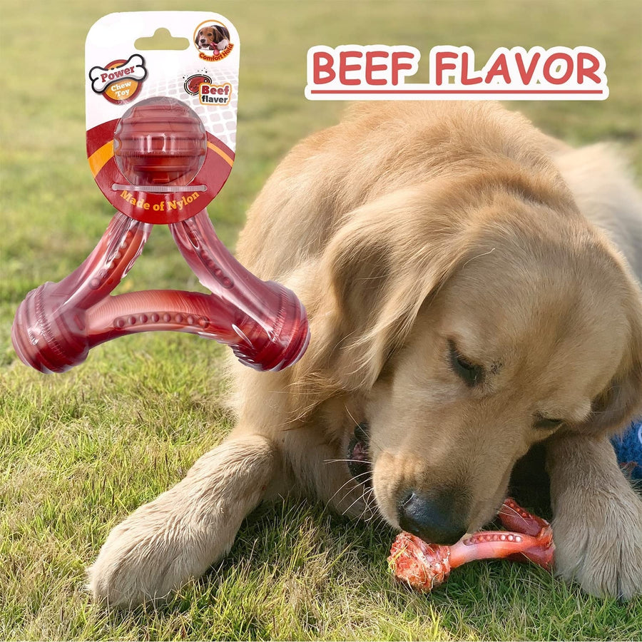 Tough Real Beef Scent Dog Chew Toy