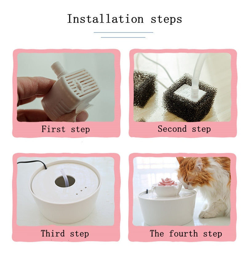 1.9L Ceramic Pet Water Fountain