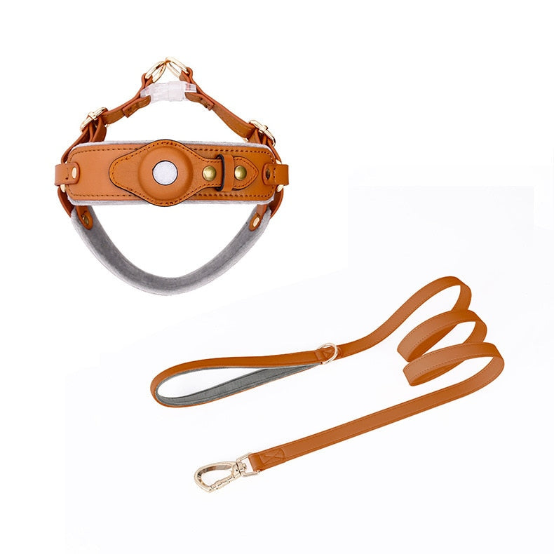 Leather Dog Chest Strap Dog Collar