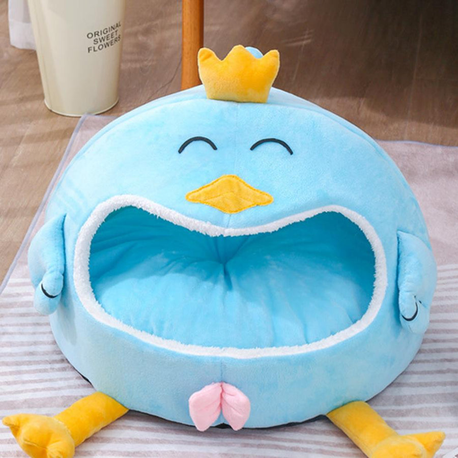 Cute Cartoon Chick Cozy Pet Bed