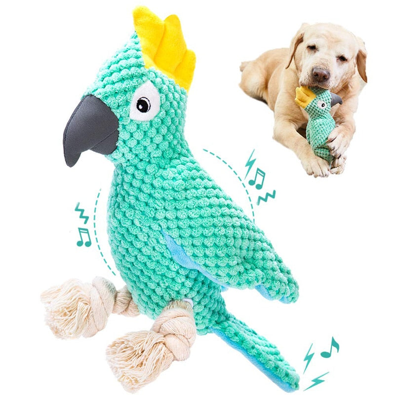 Fabric Woven Crinkle Squeaky Dog Toys