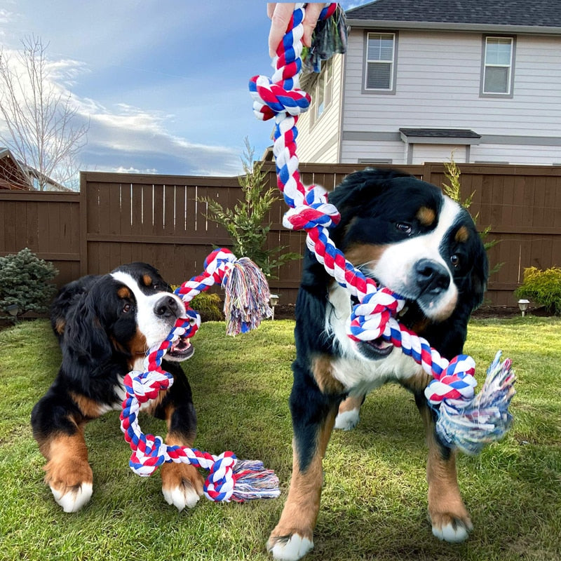 Tough Natural Cotton Pet Rope Chew Toys