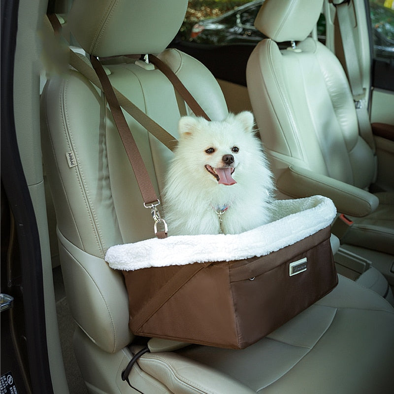 Lamb Fleece Dog Car Safety Seat Carrier