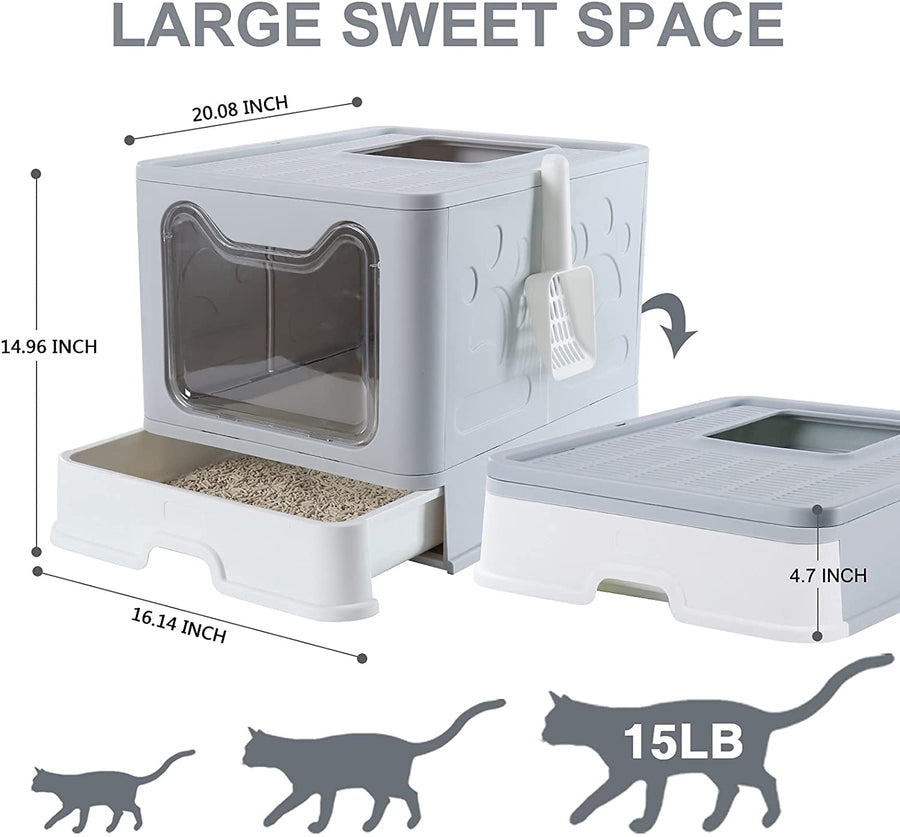 Deodorant Cat Splash Proof Litter Box