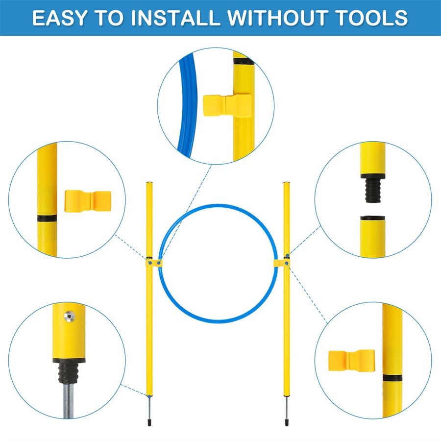 Dog Agility Training Obstacle Course Kit