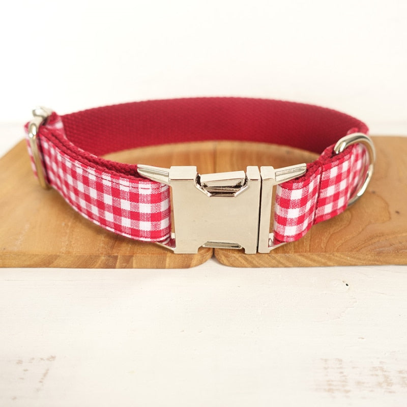 Scottish Plaid Dog Collars And Leads