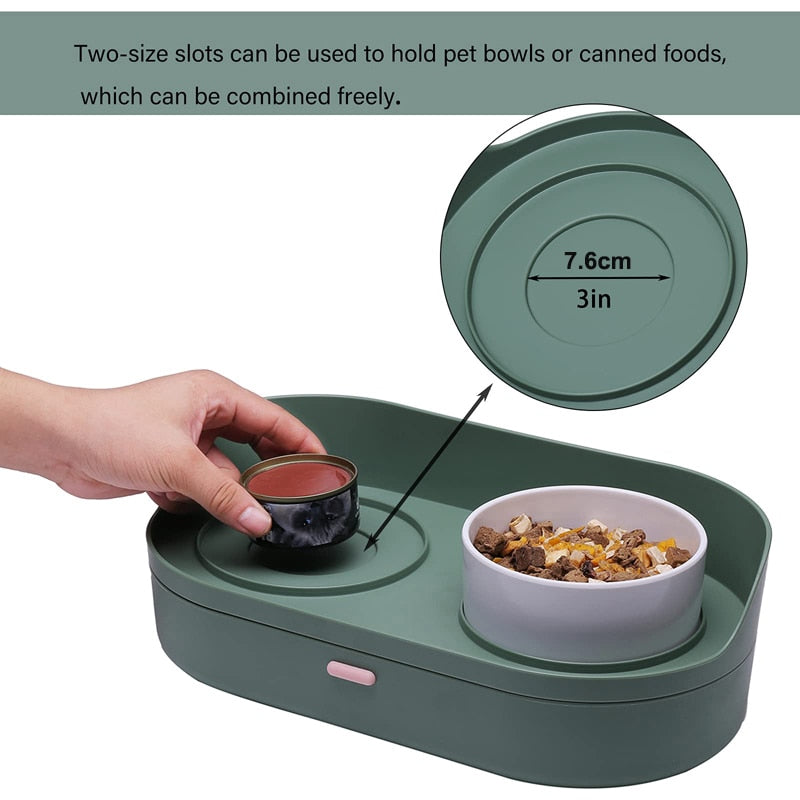 Melamine Dog Food Bowl With Storage