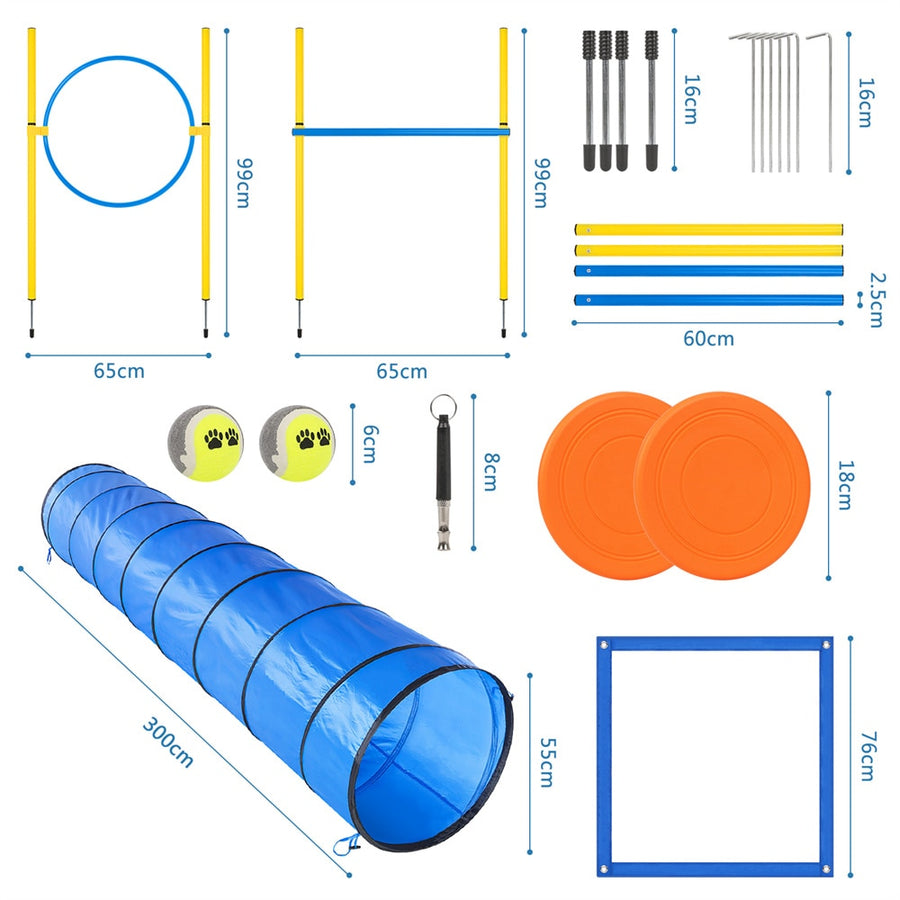 Dog Agility Training Obstacle Course Kit