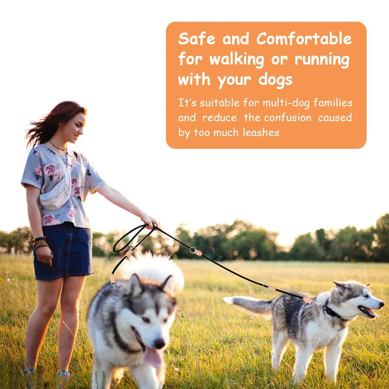 No Tangle 360° Swivel Dual Dog Leash