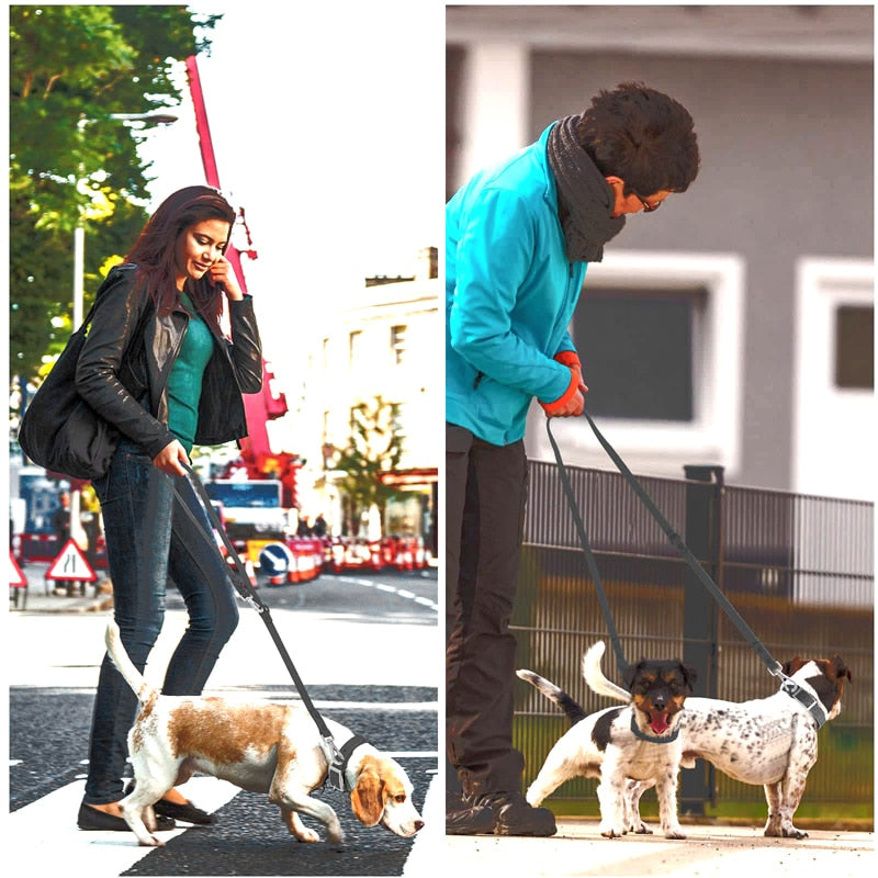 2 Hooks Traffic Control Safety Dog Leashes