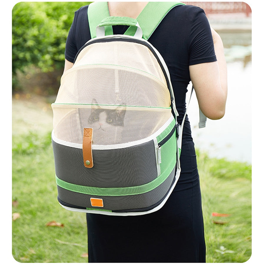 Mesh Cloth Pet Travel Backpack