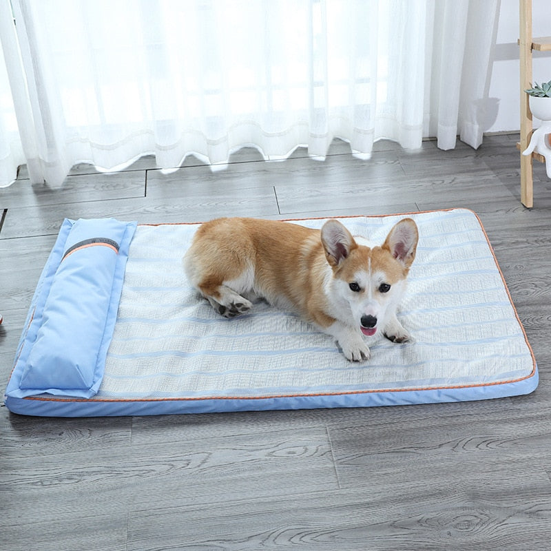 Summer Ice Silk Dog Mat