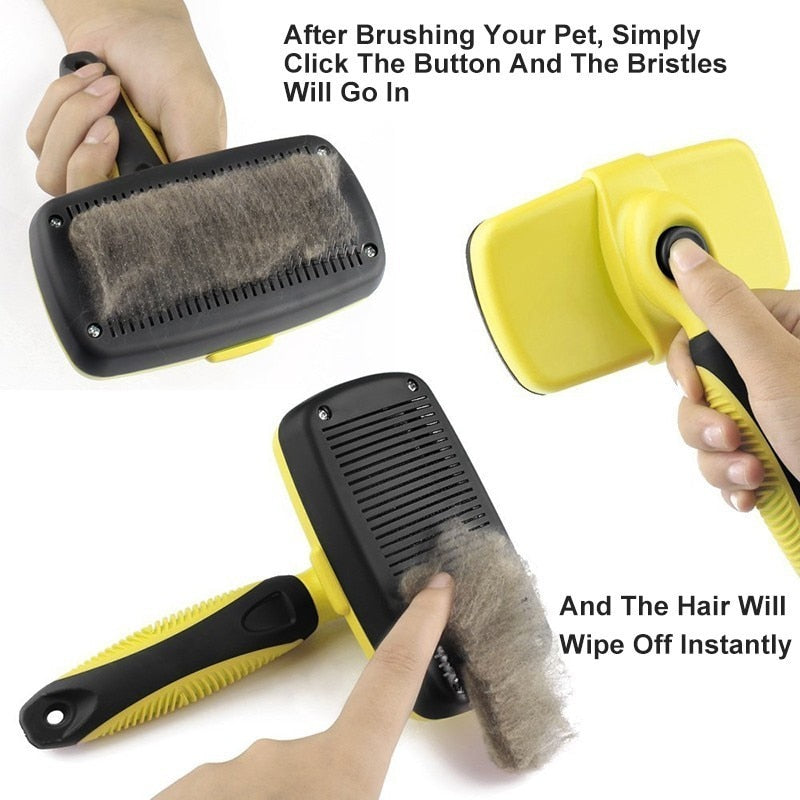 Premium Self Clean Hair Dog Brush