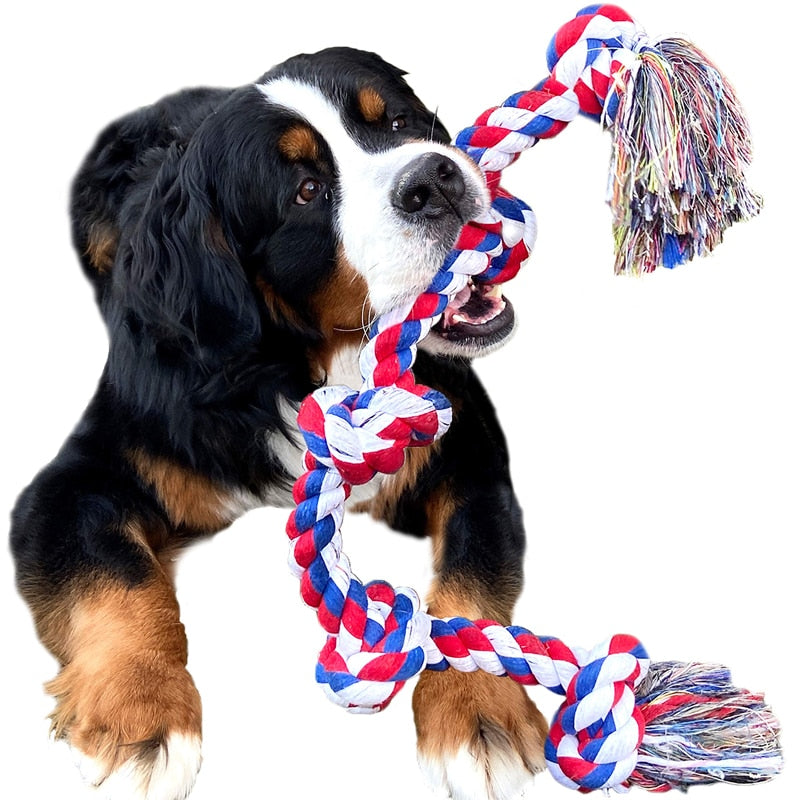 Tough Natural Cotton Pet Rope Chew Toys