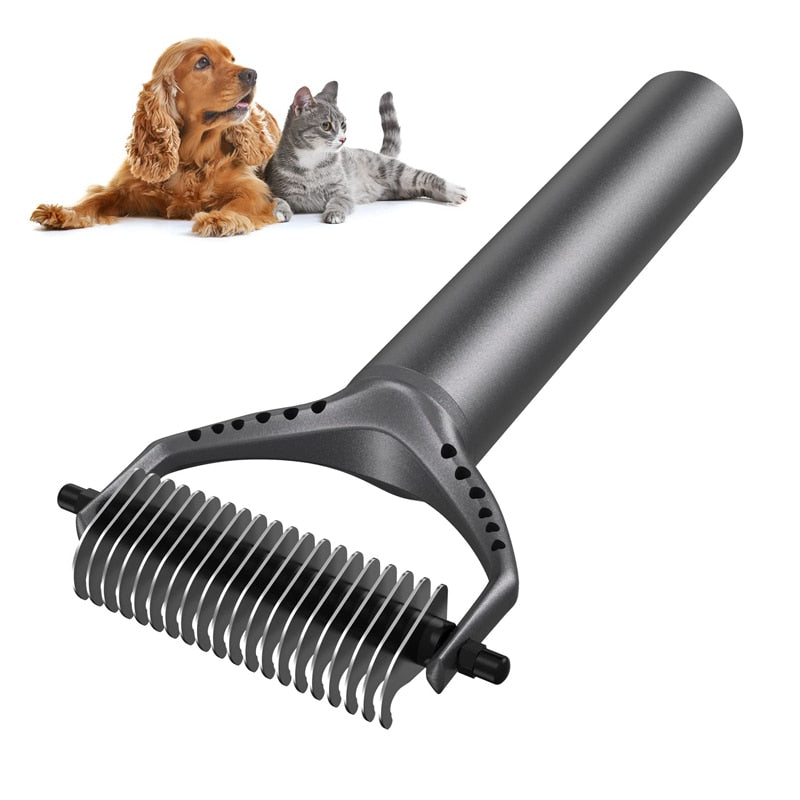 Detachable Dematting Dog Rake Brush