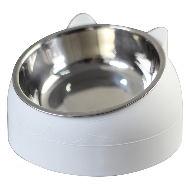 15 Degrees Raised Stainless Steel Pet Bowl