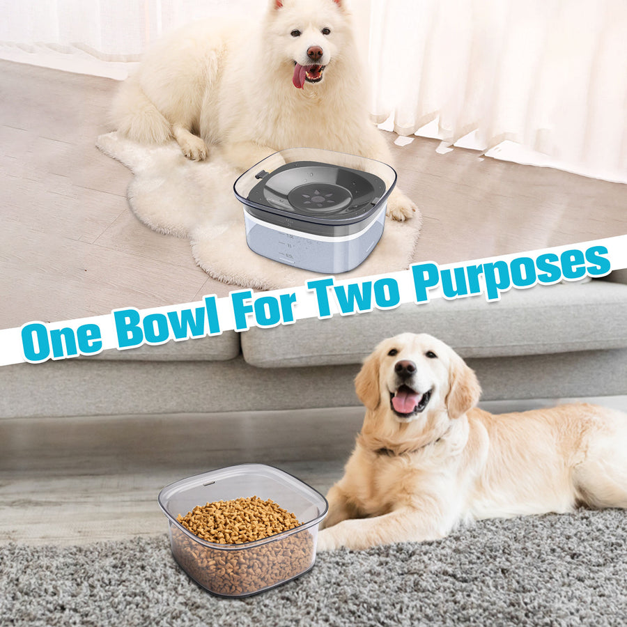 2L Visible Water Level Dog Bowl