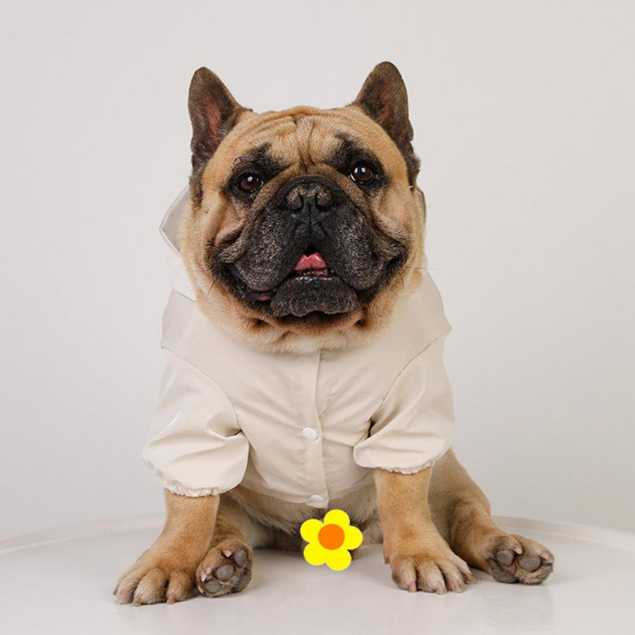 Classic Hooded Soft Dog Raincoat