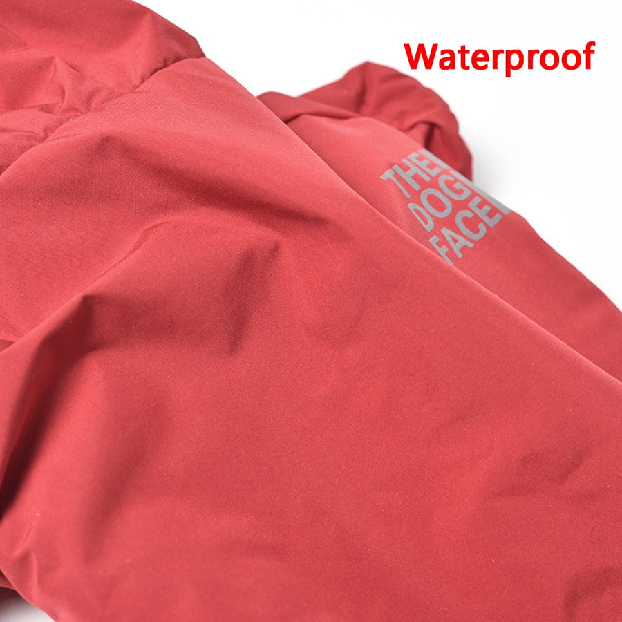 Reflective Fashion Pet Red Raincoat