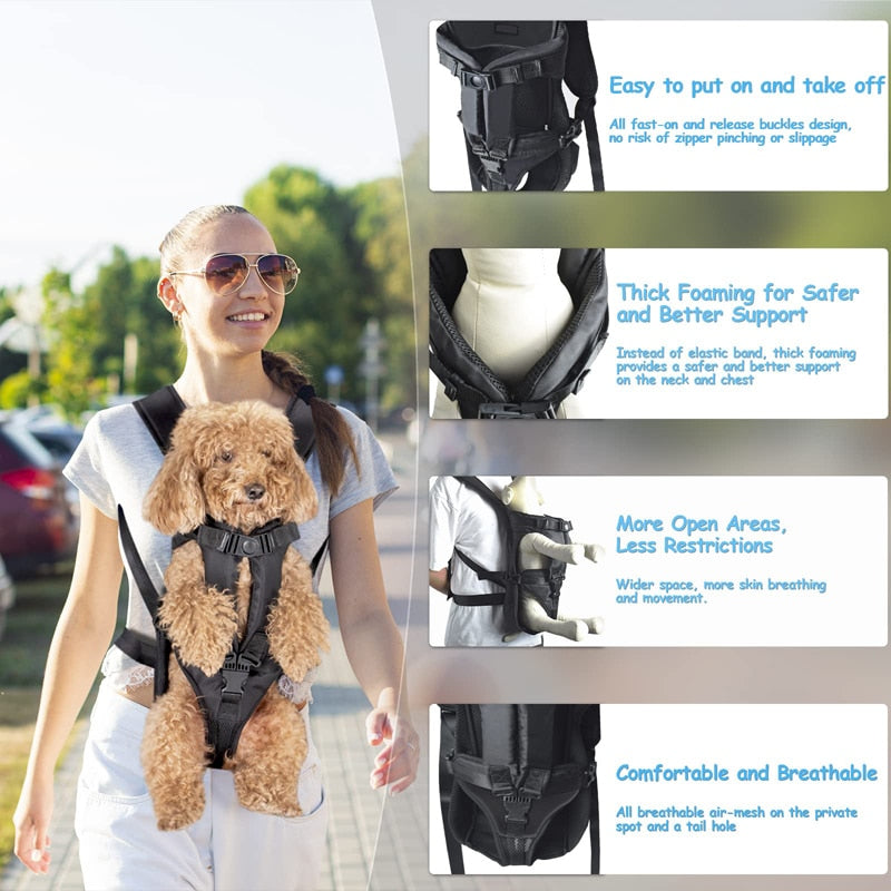 Hands Free Dog Front Carrier Backpack