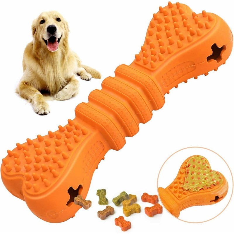 Elastic Molar Dog Bone Toy