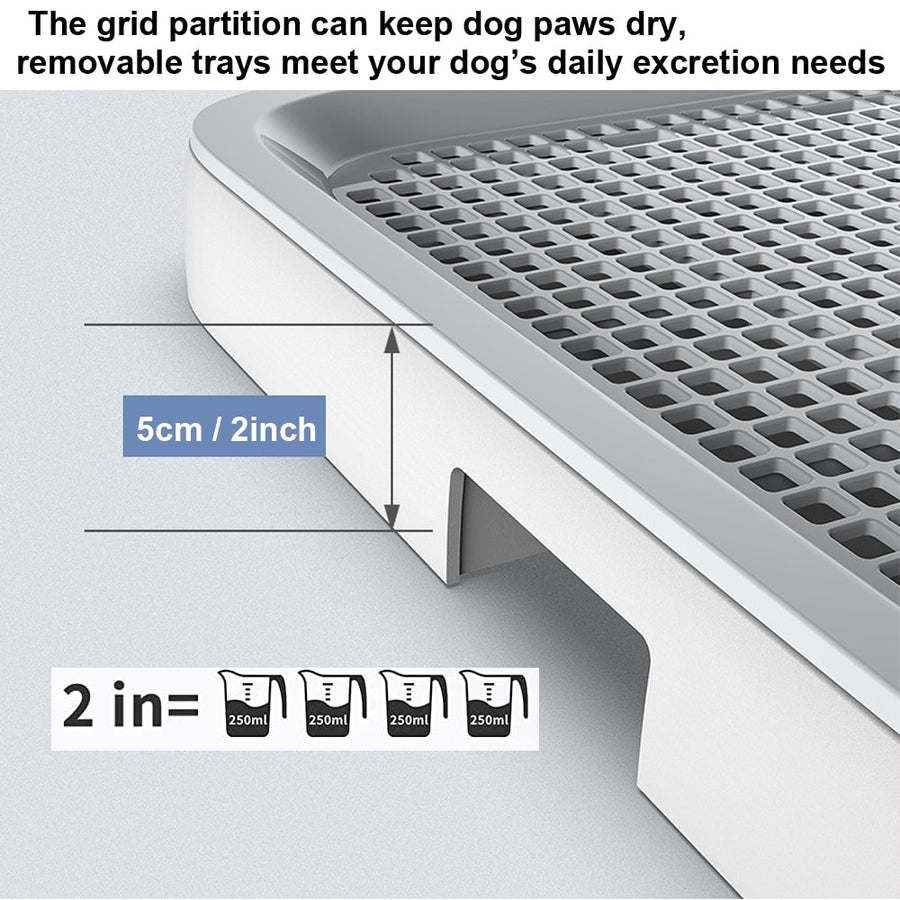 Pee Baffle Indoor Dog Potty Tray