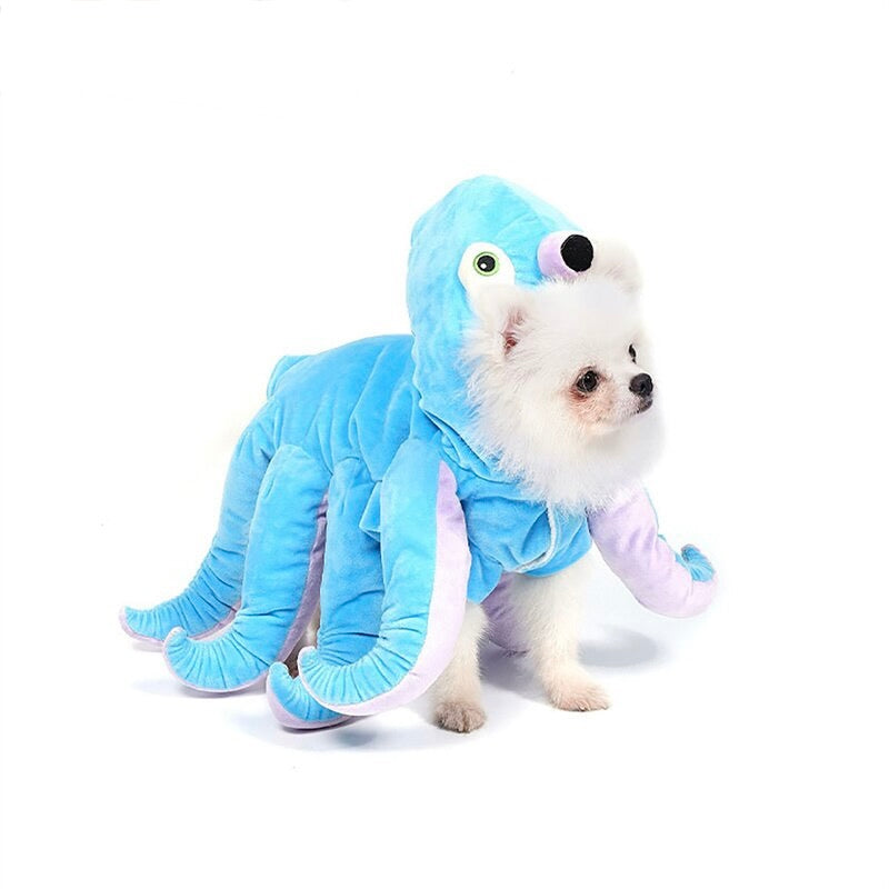 Funny Halloween Dog Octopus Costumes