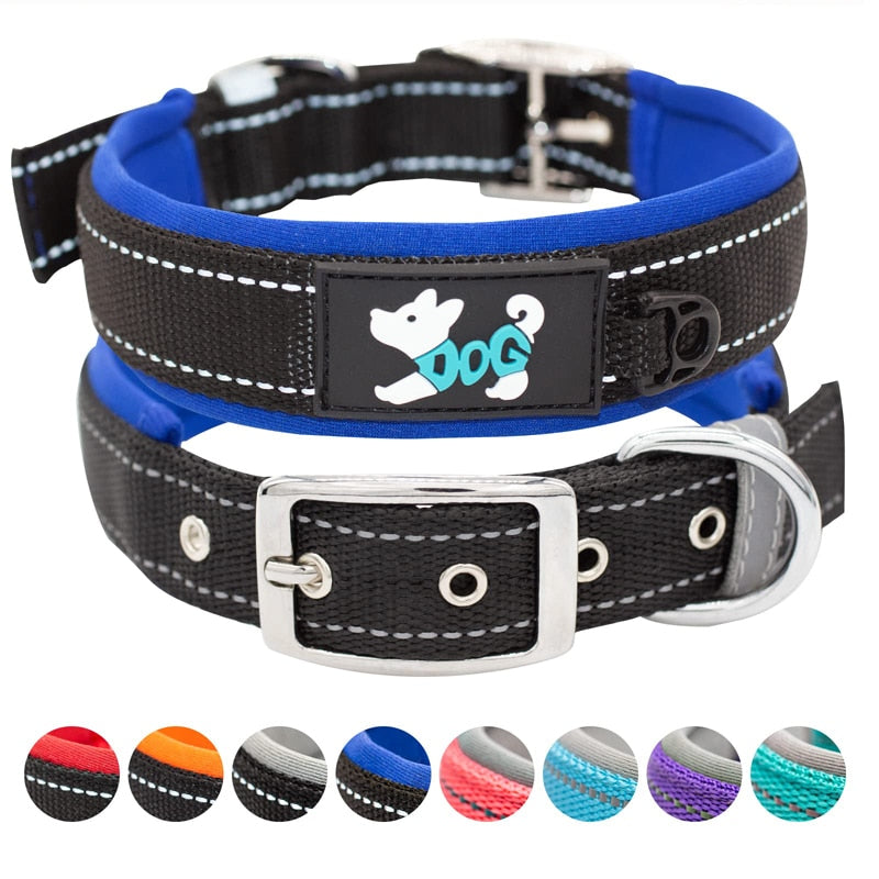 Soft Padded Reflective Dog Collar