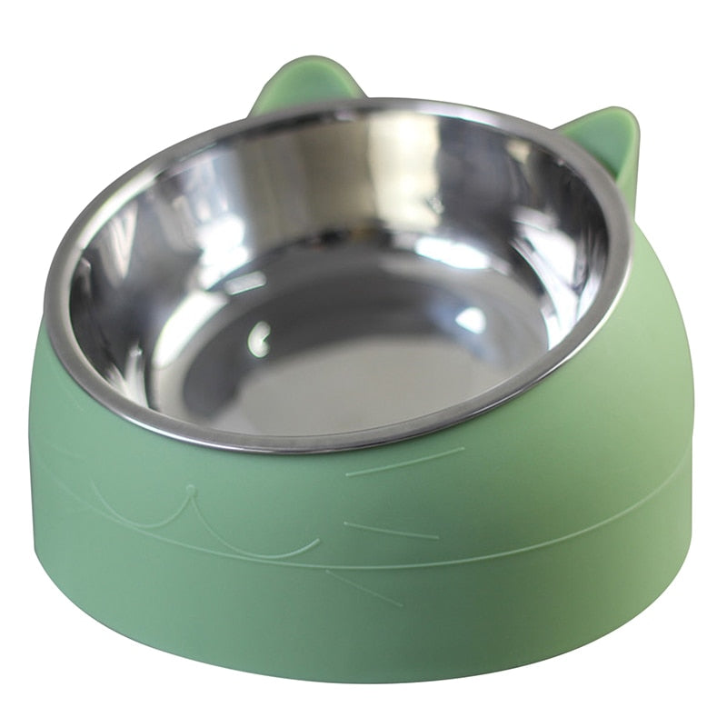 15 Degrees Raised Stainless Steel Pet Bowl