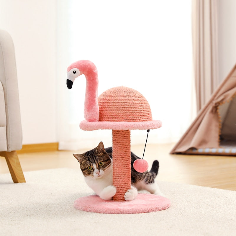 Flamingo Cat Scratching Post