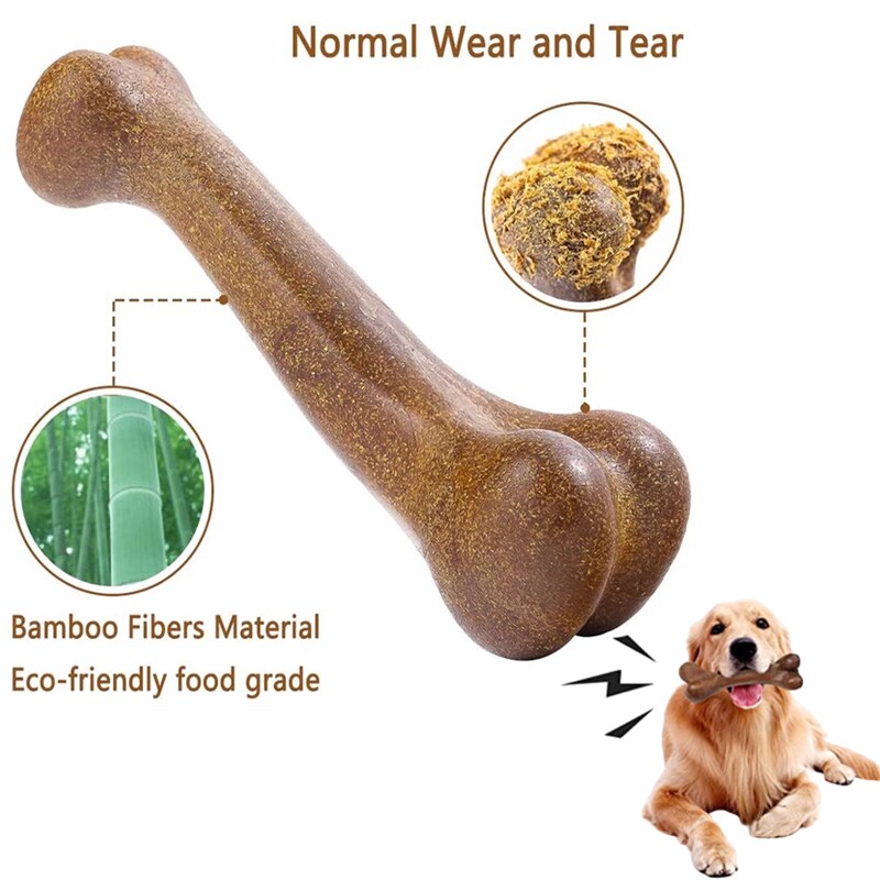 Natural Near Indestructible Dog Bone Toy