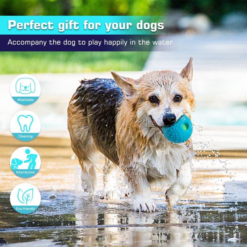 Durable Squeaky Dog Ball Rubber Toy