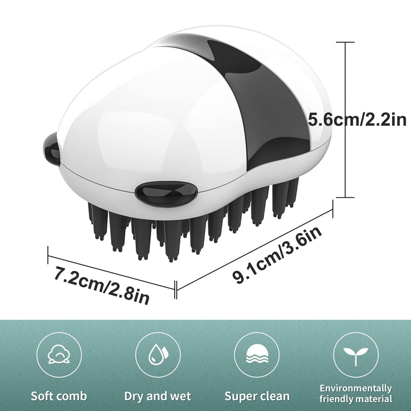 Cute Panda Shape Pet Bathing Brush