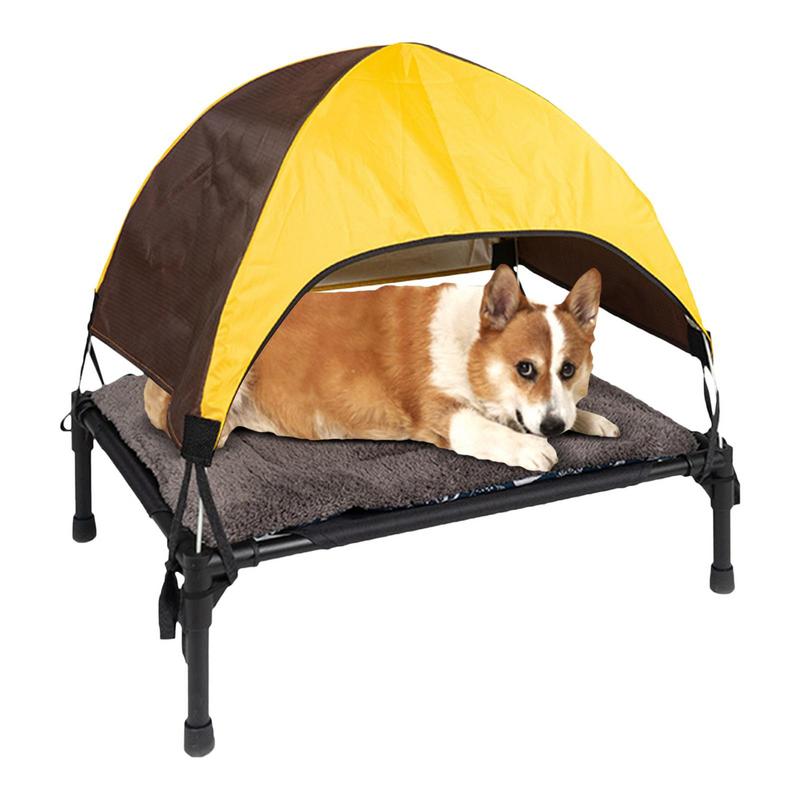 Elevated Dog Bed With Canopy Shade