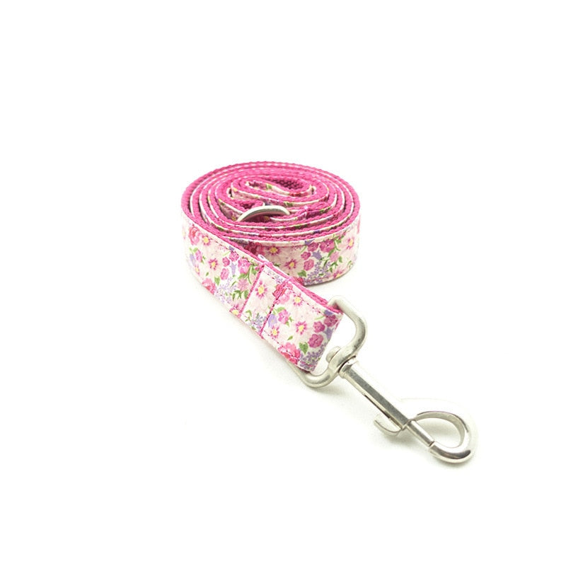 Luxury Flower Dog Collars And Leash