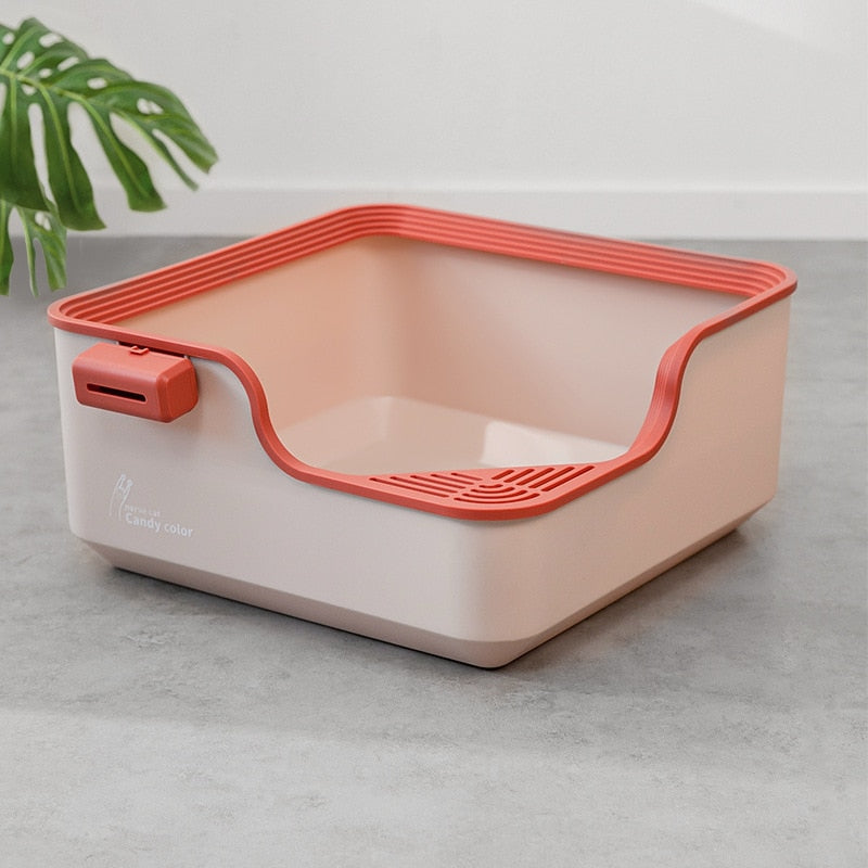 Semi Closed Large Capacity Cat Litter Box