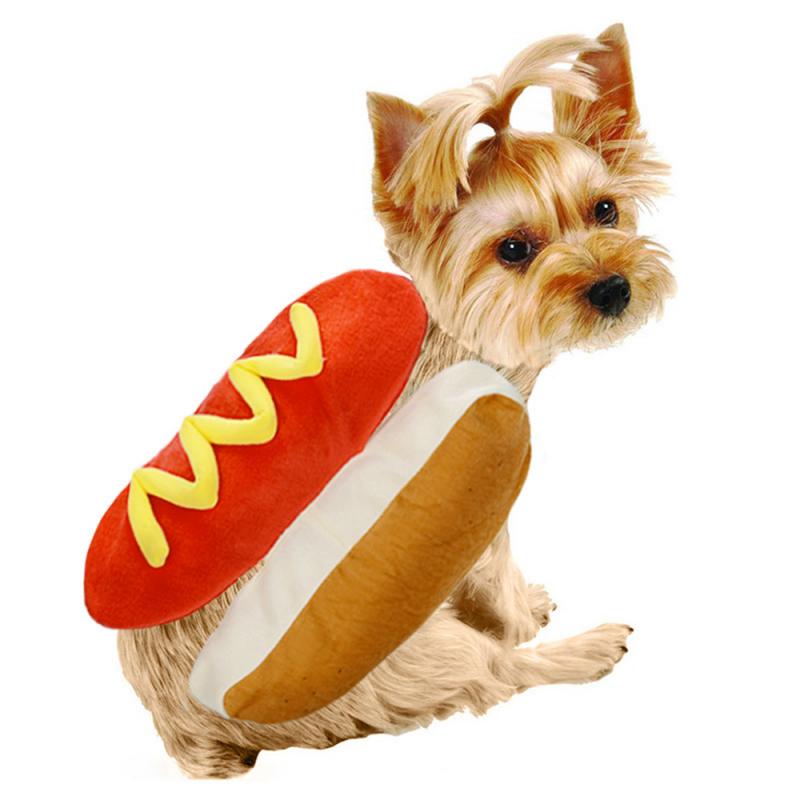 Hot Dog Shaped Pet Costume