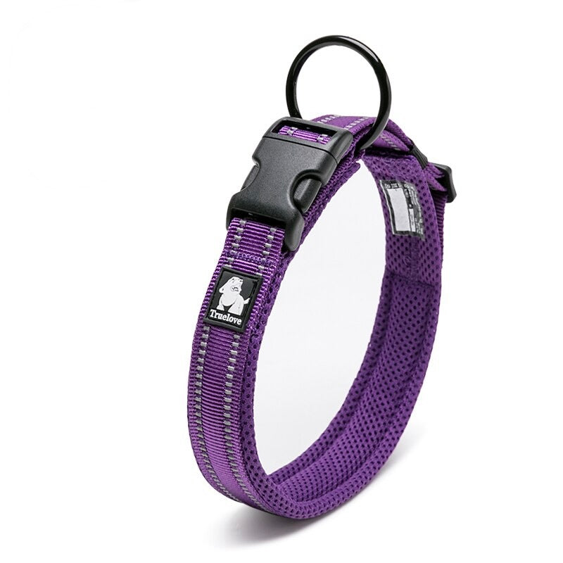 3M Reflective Nylon Padded Dog Collar