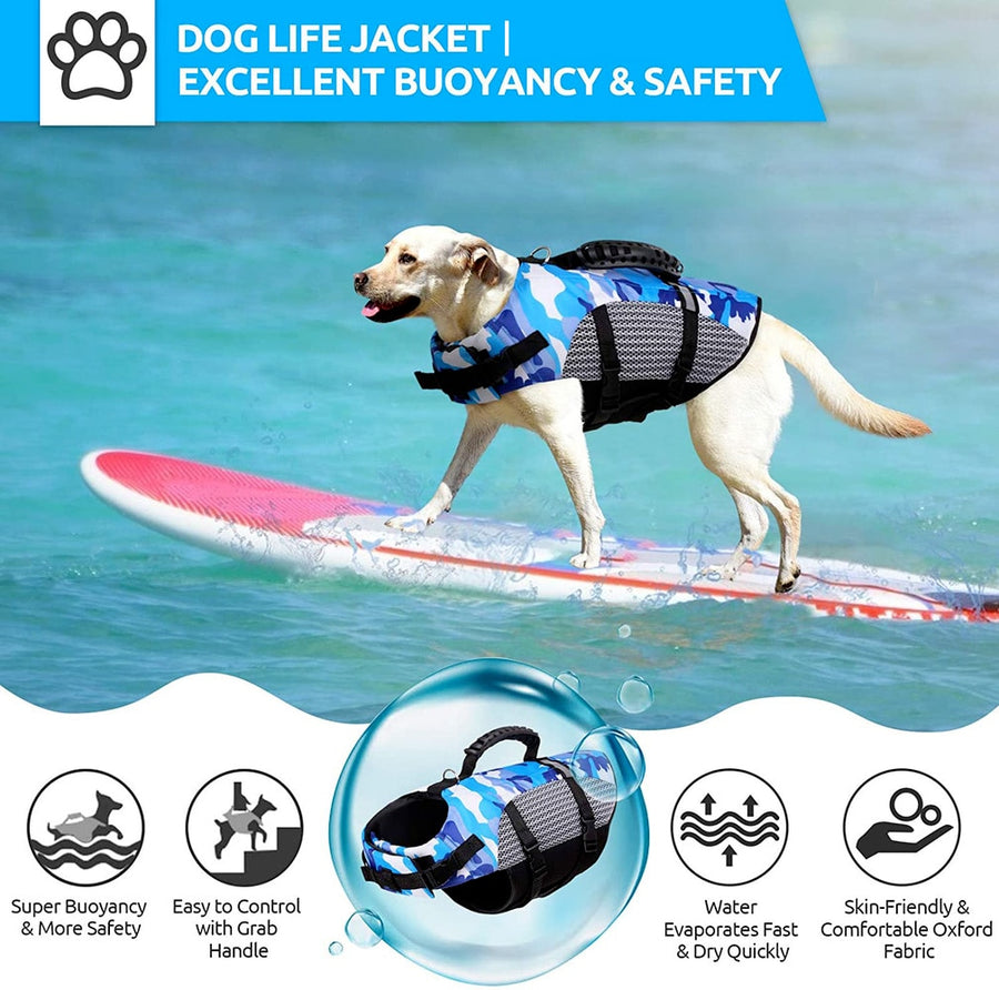 Camouflage Pet Safety Life Vest