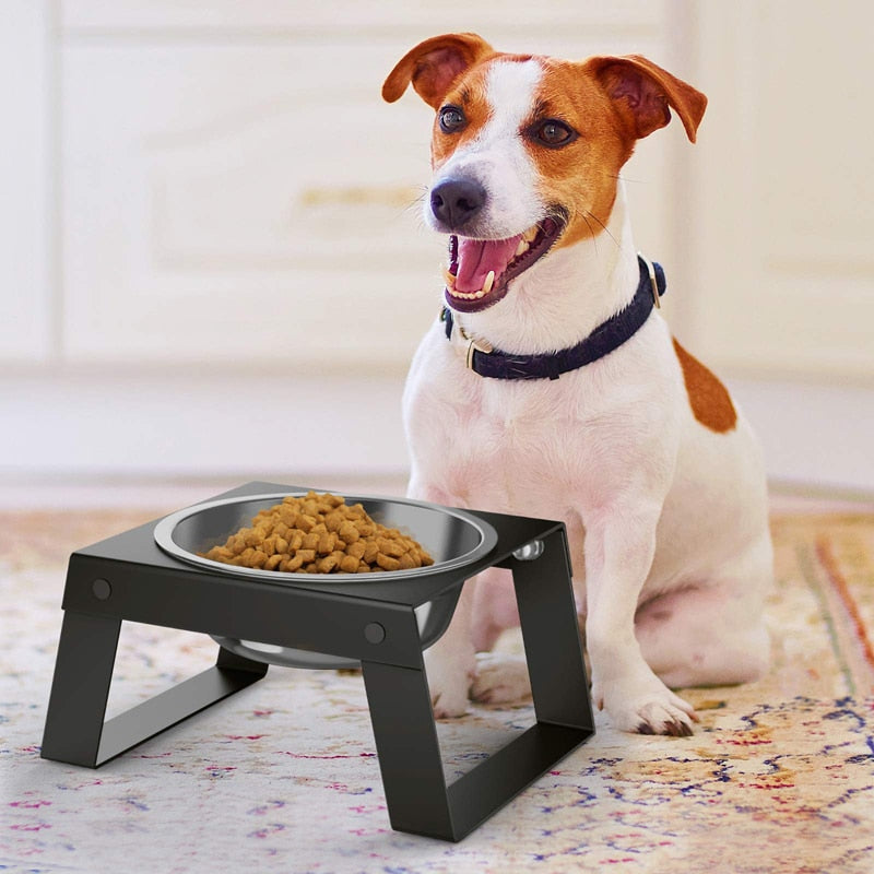 Metal Shelf Stainless Steel Dog Bowl