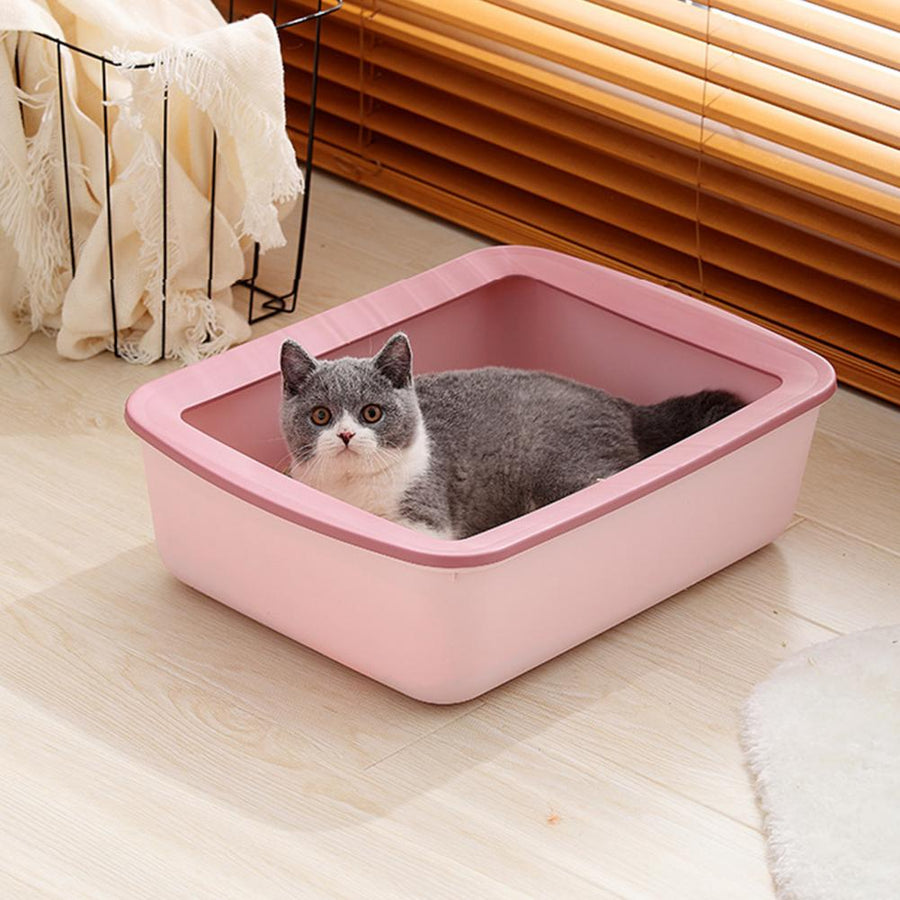 Semi Closed Design Cat Litter Box