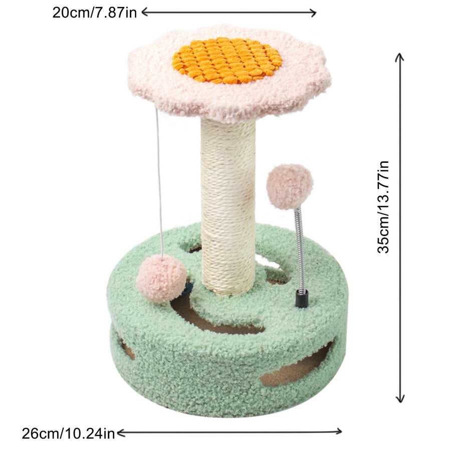 Flower Shape Cat Scratcher Tower