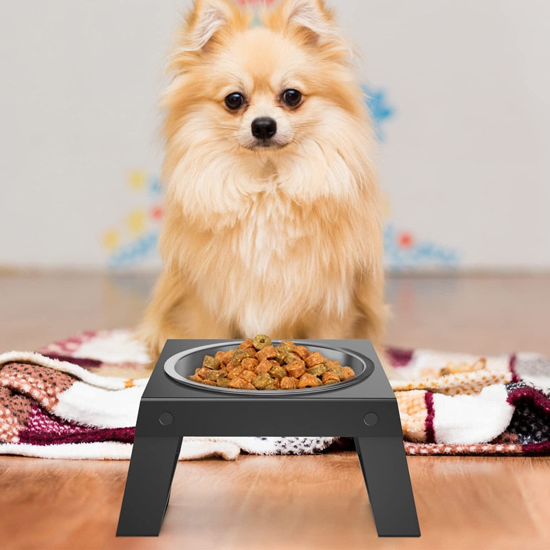 Metal Shelf Stainless Steel Dog Bowl