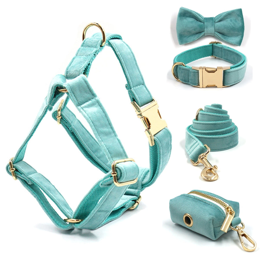 Luxury Tiffany Blue Dog Harness