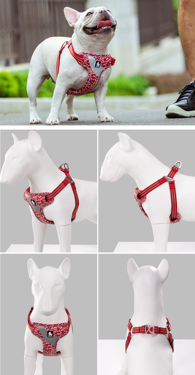 Reflective Pure Cotton Padding Dog Harness