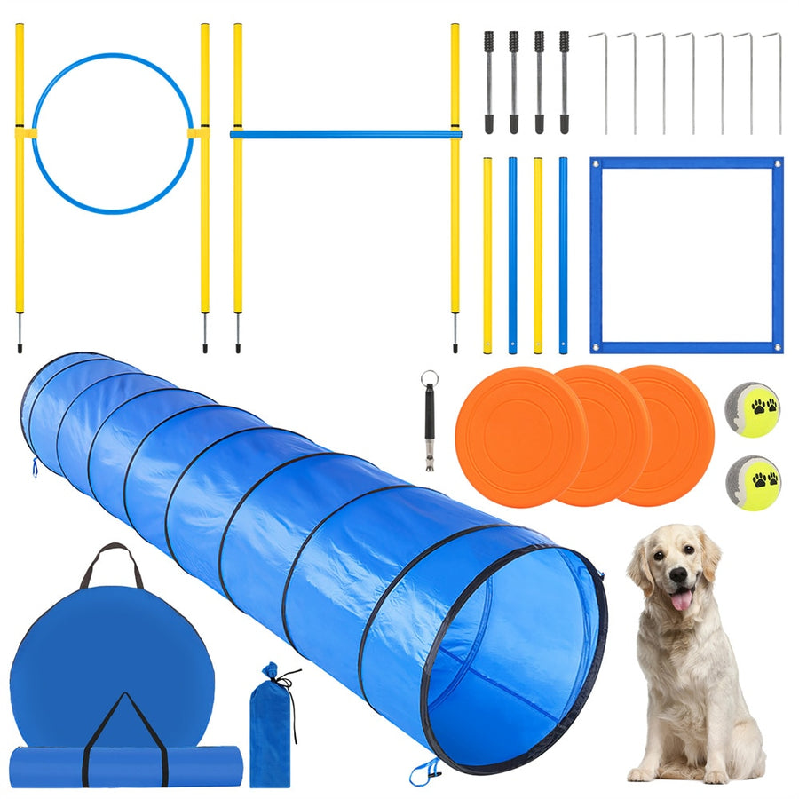 Dog Agility Training Obstacle Course Kit