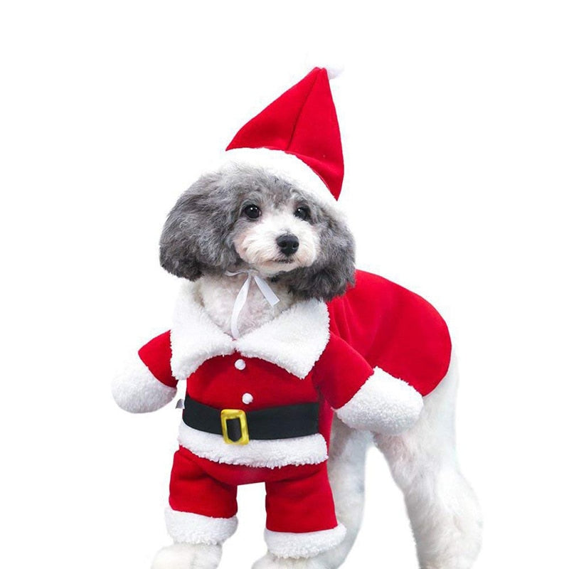 Christmas Santa Claus Dog Costumes