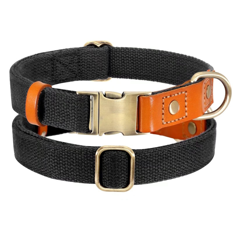 Metal Buckle Leather Dog Collar