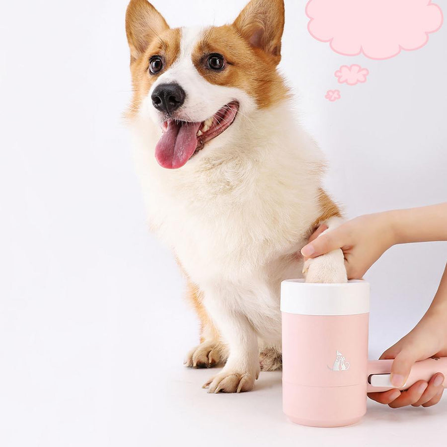 Compact Silicone Dog Paw Auto Cleaner