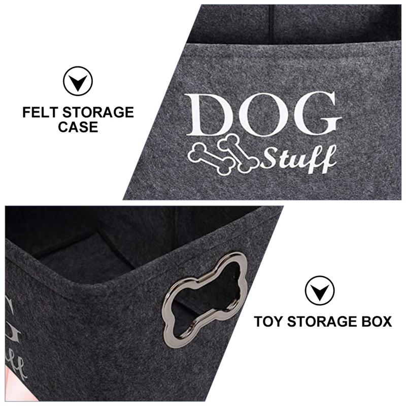 Felt Cloth Dog Toy Storage Box